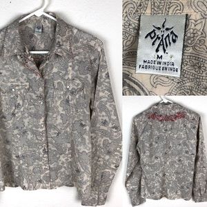 Prana  western style shirt.